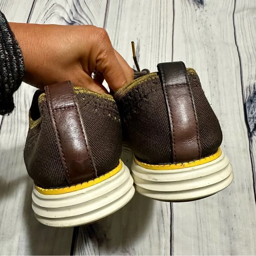 Cole Haan Shoes Men 13 M OriginalGrand‎ Oxford Plain Toe Gray Stitchlite